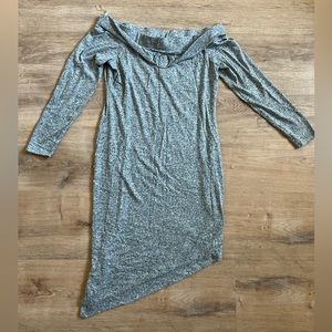 Fashion Nova Curvy Sense Off Shoulder Knit Dress